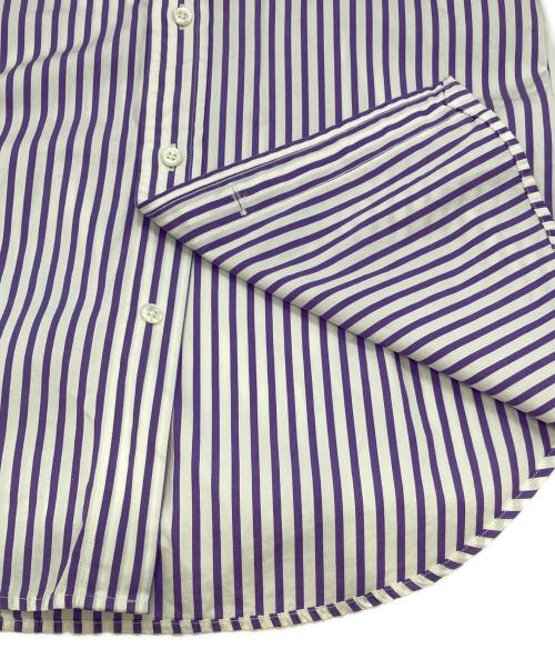 RALPH LAUREN（ラルフローレン）RALPH LAUREN (ラルフローレン) シャツ ホワイト×パープル サイズ:Ⅿの古着・服飾アイテム