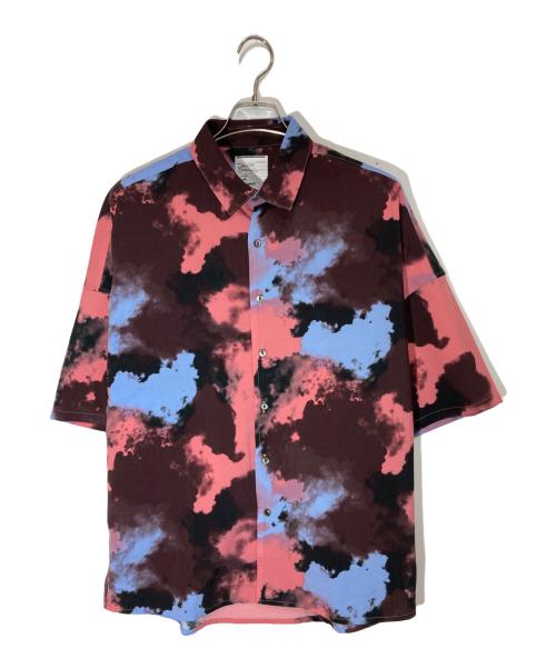 SHAREEF（シャリーフ）SHAREEF (シャリーフ) STUDIOS (ステュディオス) 別注SMOKE PT S/S SHIRTS ピンク サイズ:1の古着・服飾アイテム