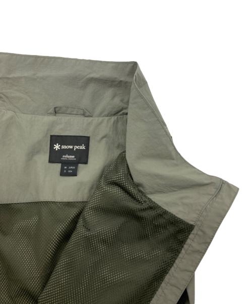 Snow peak（スノーピーク）snow peak (スノーピーク) JOURNAL STANDARD (ジャーナルスタンダード) Nylon Tussah Vest カーキ サイズ:Ⅿの古着・服飾アイテム