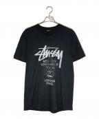 stussy×DOVER STREET MARKETステューシー×ドーバー ストリート マーケット）の古着「プリントTシャツ」｜ブラック