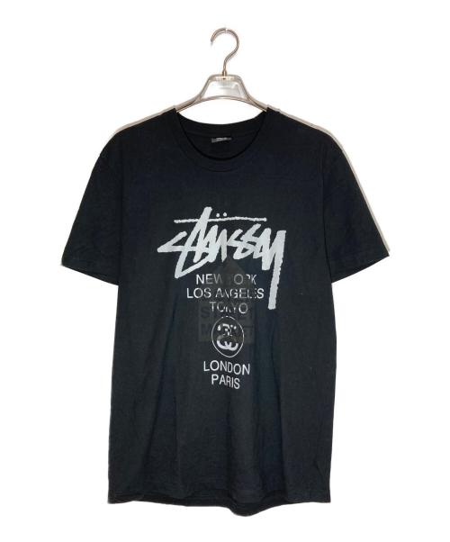 stussy（ステューシー）stussy (ステューシー) DOVER STREET MARKET (ドーバー ストリート マーケット) プリントTシャツ ブラック サイズ:SIZE XLの古着・服飾アイテム