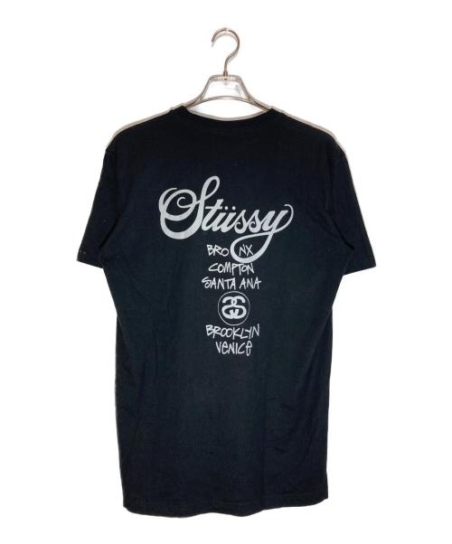 stussy（ステューシー）stussy (ステューシー) DOVER STREET MARKET (ドーバー ストリート マーケット) プリントTシャツ ブラック サイズ:SIZE XLの古着・服飾アイテム