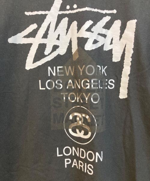 stussy（ステューシー）stussy (ステューシー) DOVER STREET MARKET (ドーバー ストリート マーケット) プリントTシャツ ブラック サイズ:SIZE XLの古着・服飾アイテム
