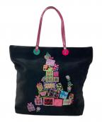 Think Bee!シンクビー!）の古着「プレゼントモチーフトートバッグ」｜ブラック