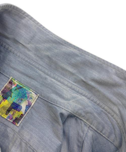 bodysong.（ボディソング）bodysong. (ボディソング) プリントHBTシャツ ブルー サイズ:下記参照の古着・服飾アイテム