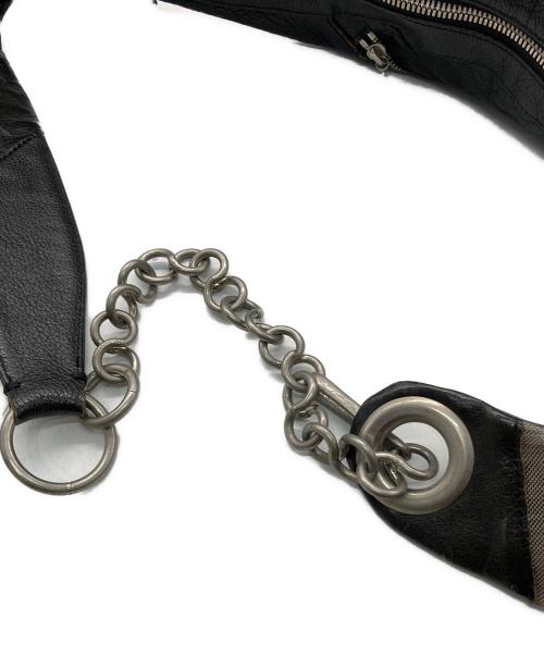 alfredoBANNISTER（アルフレッドバニスター）alfredoBANNISTER (アルフレッドバニスター) チェーンショルダーバッグ ブラックの古着・服飾アイテム