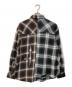 RAFU (ラフ) -REMAKE- Western shirt ブラウン×グレー サイズ:L：14000円
