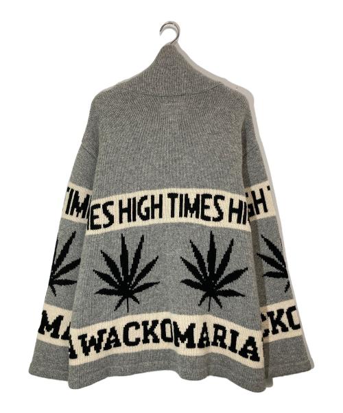 WACKO MARIA（ワコマリア）WACKO MARIA (ワコマリア) HIGHTIMES COWICHAN SWEATER グレー サイズ:XXLの古着・服飾アイテム