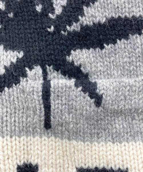 WACKO MARIA（ワコマリア）WACKO MARIA (ワコマリア) HIGHTIMES COWICHAN SWEATER グレー サイズ:XXLの古着・服飾アイテム