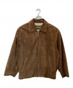 DOCKERSドッカーズ）の古着「スウェードジャケット」｜ブラウン