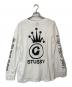 stussy (ステューシー) シャドーマンロングスリーブカットソー ホワイト サイズ:L：10000円