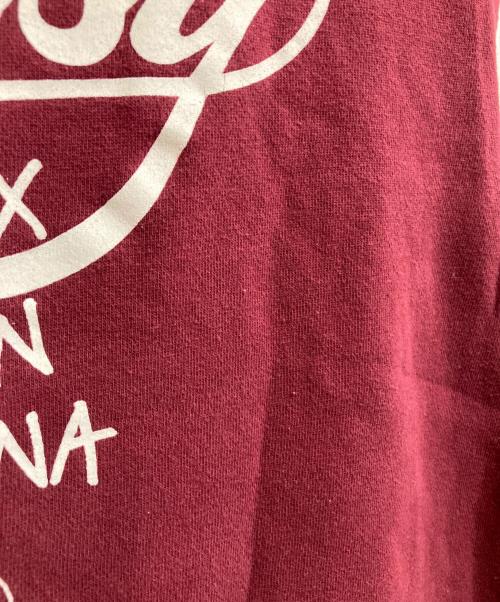 stussy（ステューシー）stussy (ステューシー) プリントジップパーカー ボルドー サイズ:XLの古着・服飾アイテム