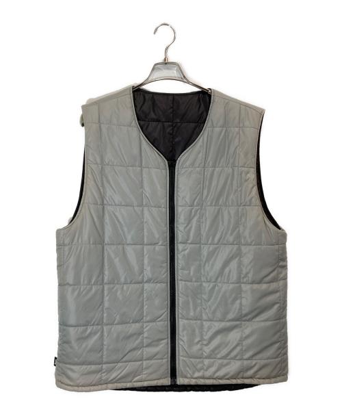 stussy（ステューシー）stussy (ステューシー) 中綿リバーシブルベスト ブラック×グレー サイズ:XLの古着・服飾アイテム