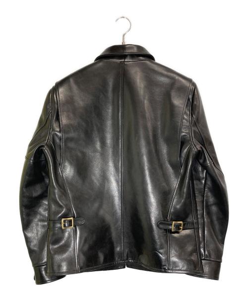 Y2 LEATHER（ワイツーレザー）Y2 LEATHER (ワイツーレザー) ホースハイドシングルライダースジャケット ブラック サイズ:42の古着・服飾アイテム