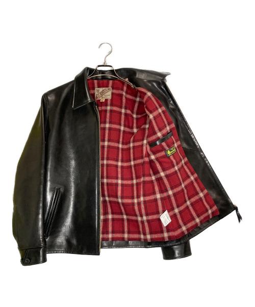 Y2 LEATHER（ワイツーレザー）Y2 LEATHER (ワイツーレザー) ホースハイドシングルライダースジャケット ブラック サイズ:42の古着・服飾アイテム