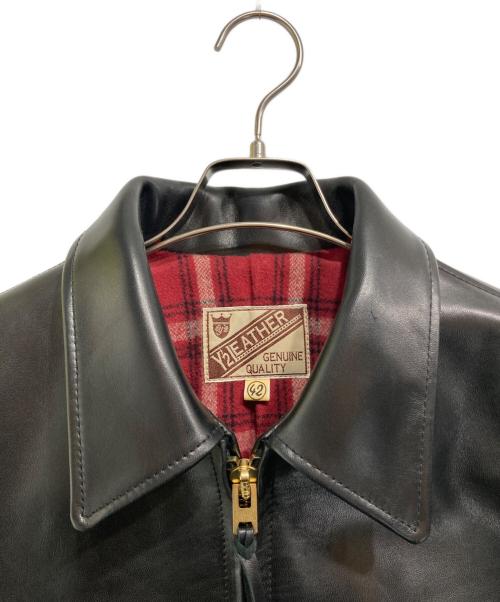 Y2 LEATHER（ワイツーレザー）Y2 LEATHER (ワイツーレザー) ホースハイドシングルライダースジャケット ブラック サイズ:42の古着・服飾アイテム