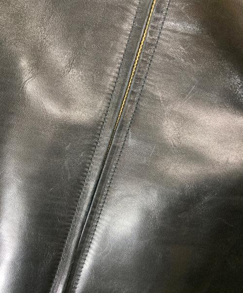 Y2 LEATHER（ワイツーレザー）Y2 LEATHER (ワイツーレザー) ホースハイドシングルライダースジャケット ブラック サイズ:42の古着・服飾アイテム
