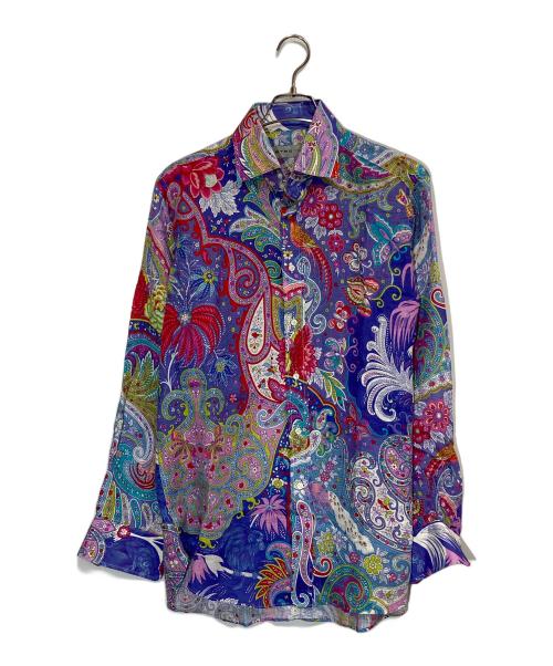 ETRO（エトロ）ETRO (エトロ) ペイズリー総柄リネンシャツ マルチカラー サイズ:40の古着・服飾アイテム