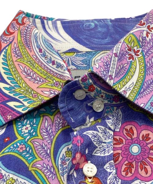 ETRO（エトロ）ETRO (エトロ) ペイズリー総柄リネンシャツ マルチカラー サイズ:40の古着・服飾アイテム