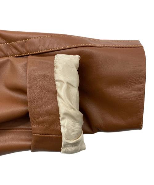 DIESEL（ディーゼル）DIESEL (ディーゼル) L-CALEライダースジャケット ブラウン サイズ:Sの古着・服飾アイテム