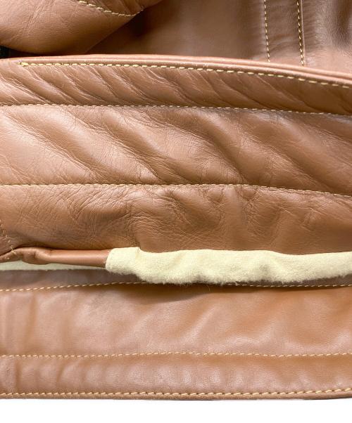 DIESEL（ディーゼル）DIESEL (ディーゼル) L-CALEライダースジャケット ブラウン サイズ:Sの古着・服飾アイテム