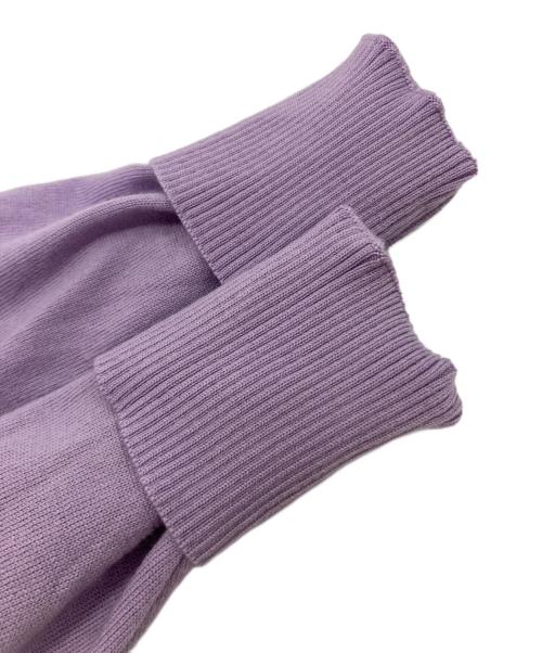 BLUE LABEL CRESTBRIDGE（ブルーレーベルクレストブリッジ）BLUE LABEL CRESTBRIDGE (ブルーレーベルクレストブリッジ) バックリボンセーター パープル サイズ:38の古着・服飾アイテム