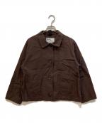 MHLエムエイチエル）の古着「リネンコットンジャケット」｜ブラウン