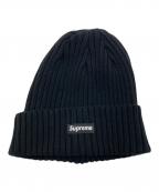 SUPREMEシュプリーム）の古着「Overdyed Ribbed Small Box Logo Beanie」｜ブラック