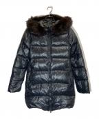 DUVETICAデュベティカ）の古着「KAPPAフォックスファーダウンコート」｜ブラック