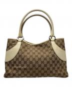GUCCIグッチ）の古着「GGキャンバストートバッグ」｜ベージュ