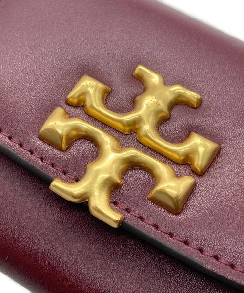 TORY BURCH（トリーバーチ）TORY BURCH (トリーバーチ) エレノアコンパクトウォレット ボルドーの古着・服飾アイテム