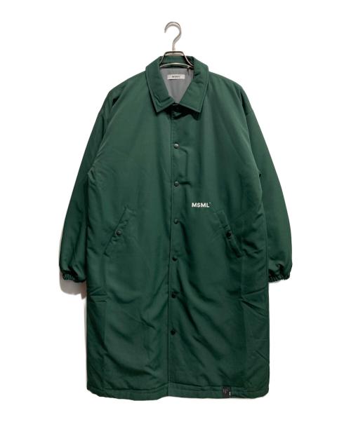 MSML（エムエスエムエル）MSML (エムエスエムエル) LONG COAT グリーン サイズ:Mの古着・服飾アイテム