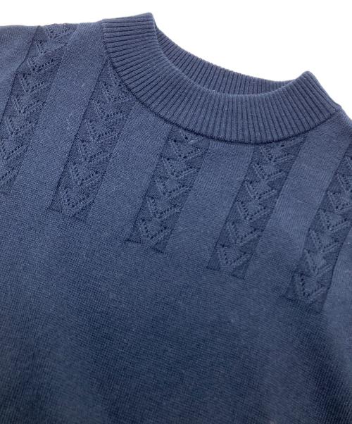 BLUE LABEL CRESTBRIDGE（ブルーレーベルクレストブリッジ）BLUE LABEL CRESTBRIDGE (ブルーレーベルクレストブリッジ) ドッキングフレアワンピース ネイビー サイズ:SIZE 38の古着・服飾アイテム