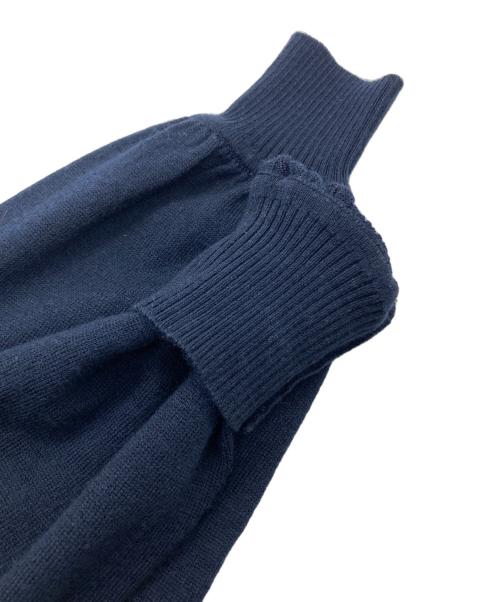 BLUE LABEL CRESTBRIDGE（ブルーレーベルクレストブリッジ）BLUE LABEL CRESTBRIDGE (ブルーレーベルクレストブリッジ) ドッキングフレアワンピース ネイビー サイズ:SIZE 38の古着・服飾アイテム