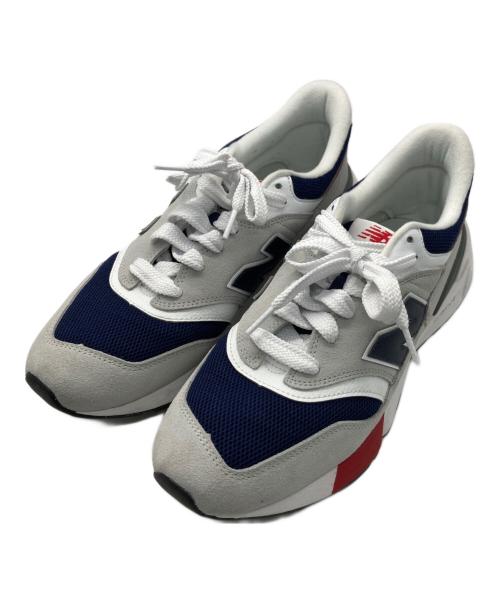 NEW BALANCE（ニューバランス）NEW BALANCE (ニューバランス) ローカットスニーカー ネイビー×ホワイト サイズ:27cmの古着・服飾アイテム