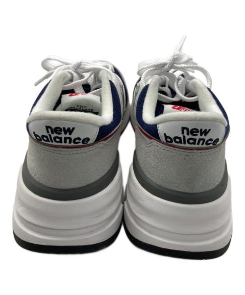 NEW BALANCE（ニューバランス）NEW BALANCE (ニューバランス) ローカットスニーカー ネイビー×ホワイト サイズ:27cmの古着・服飾アイテム