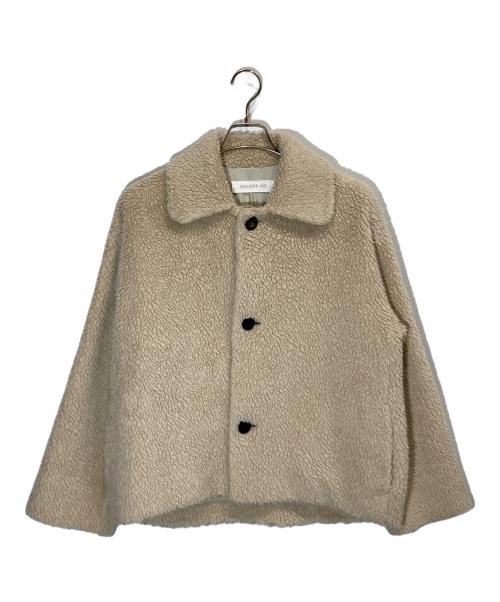 GALERIE VIE（ギャルリーヴィー）GALERIE VIE (ギャルリーヴィー) シープボアステンカラーブルゾン ベージュ サイズ:36の古着・服飾アイテム