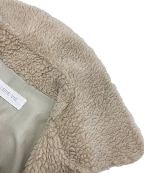 GALERIE VIE（ギャルリーヴィー）GALERIE VIE (ギャルリーヴィー) シープボアステンカラーブルゾン ベージュ サイズ:36の古着・服飾アイテム
