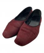 CELINEセリーヌ）の古着「ハラコシューズ」｜ボルドー