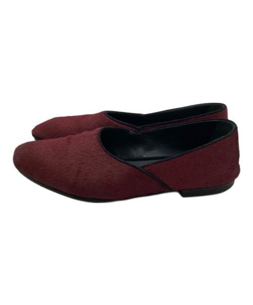 CELINE（セリーヌ）CELINE (セリーヌ) ハラコシューズ ボルドー サイズ:SIZE 36の古着・服飾アイテム