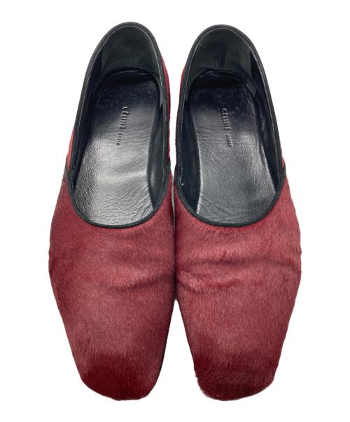 CELINE（セリーヌ）CELINE (セリーヌ) ハラコシューズ ボルドー サイズ:SIZE 36の古着・服飾アイテム