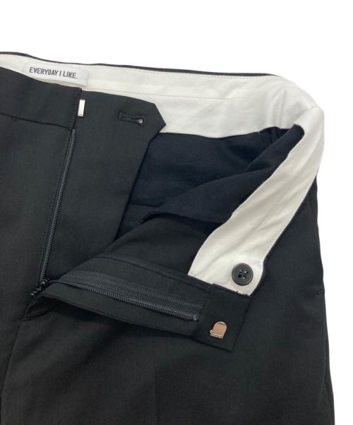 EVERYDAY I LIKE.（エヴリデイ アイ ライク）EVERYDAY I LIKE. (エヴリデイ アイ ライク) クロップドフレアパンツ2 ブラック サイズ:36の古着・服飾アイテム