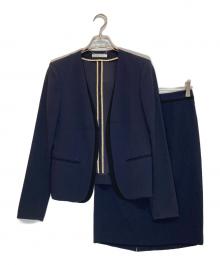 BEIGE（ベイジ）の古着「CINDYダブルカラージャケットセットアップスーツ」｜ネイビー