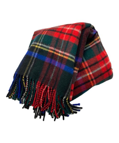 JOHNSTONS OF ELGIN（ジョンストンズオブエルガン）JOHNSTONS OF ELGIN (ジョンストンズオブエルガン) カシミヤチェックマフラー マルチカラーの古着・服飾アイテム