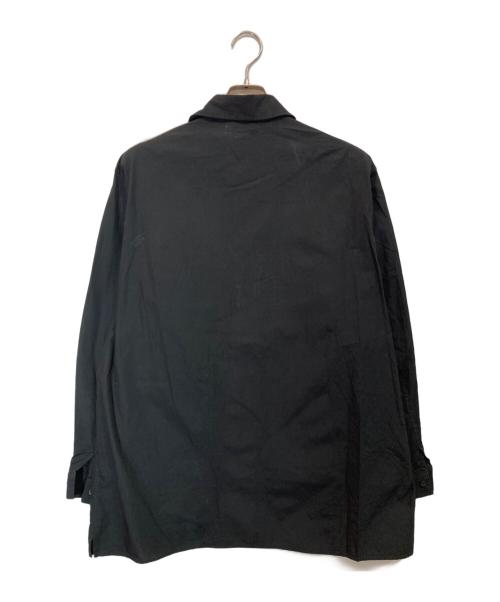 BLURHMS（ブラームス）blurhms (ブラームス) Chambray Military Shirt ブラック サイズ:2の古着・服飾アイテム