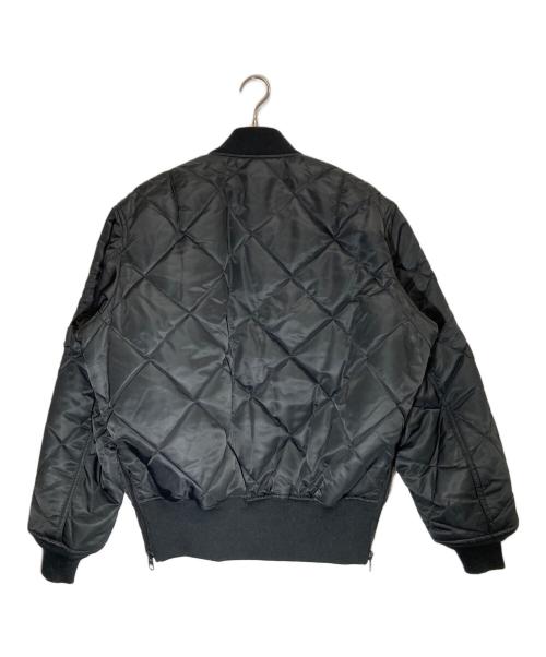 ALPHA（アルファ）ALPHA (アルファ) MONKEY TIME (モンキータイム) QUILTED MA1 ブラック サイズ:Mの古着・服飾アイテム