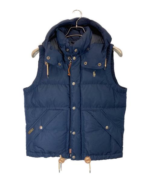 POLO RALPH LAUREN（ポロ・ラルフローレン）POLO RALPH LAUREN (ポロ・ラルフローレン) ダウンベスト ネイビー サイズ:Mの古着・服飾アイテム