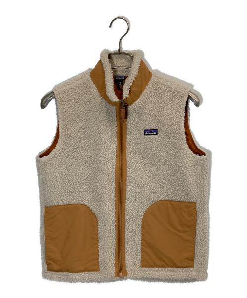 Patagonia（パタゴニア）Patagonia (パタゴニア) キッズ・レトロX・ベスト ブラウン×アイボリー サイズ:XLの古着・服飾アイテム