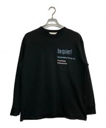 beautiful people（ビューティフルピープル）の古着「suvin compact jersey typography long T」｜ブラック