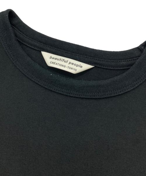 beautiful people（ビューティフルピープル）beautiful people (ビューティフルピープル) suvin compact jersey typography long T ブラック サイズ:40の古着・服飾アイテム